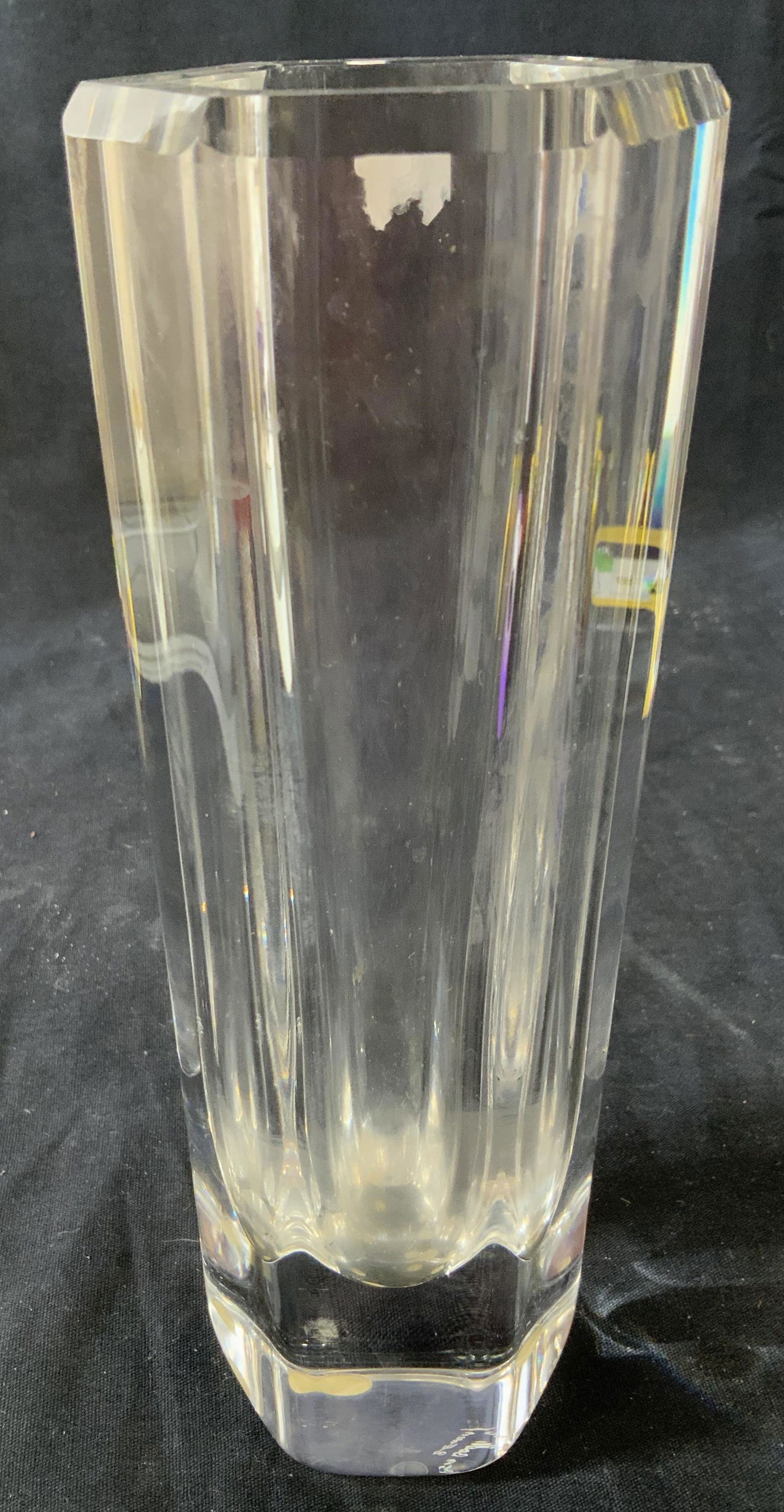 KOSTA BODA heavy cut crystal Vase Signed May 27, 2020 The Benefit