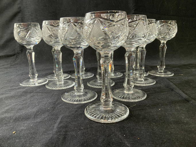 Set 12 Cut Crystal Stemware Cordial Glasses May 27, 2020 The Benefit Shop Foundation Inc. in NY
