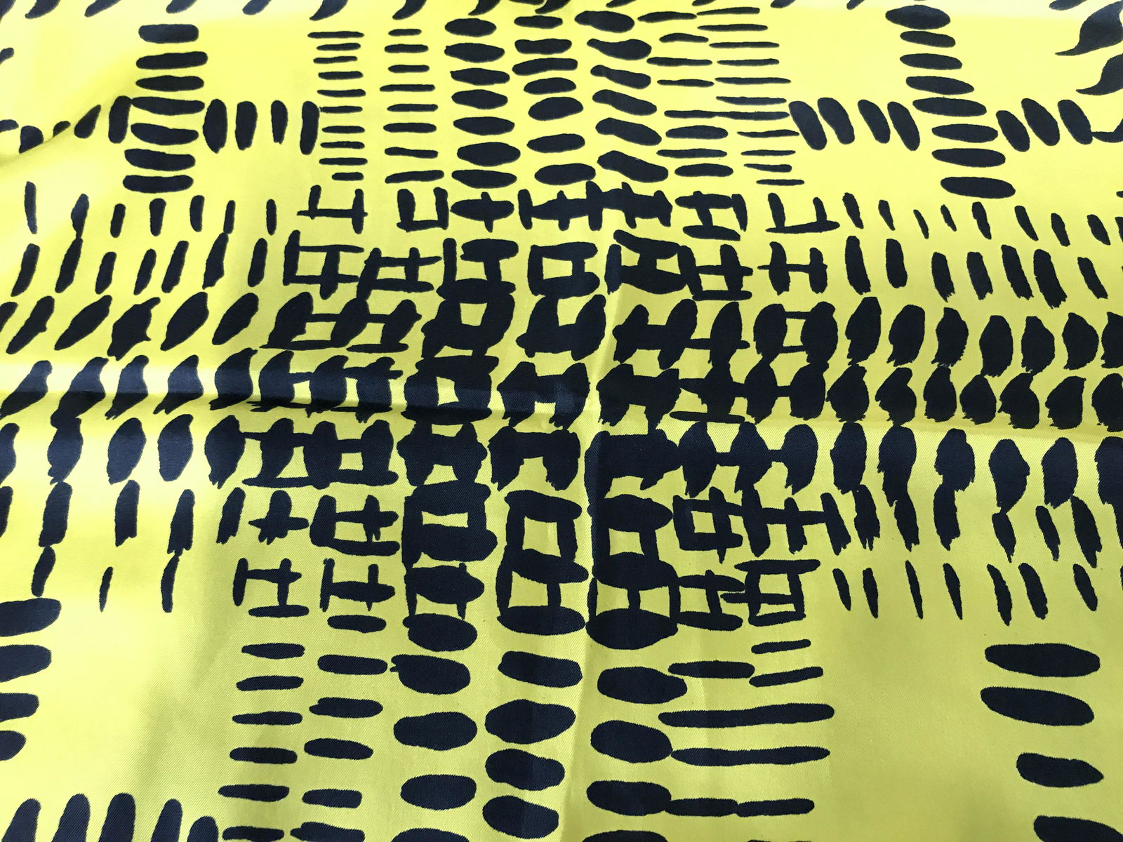 Vintage Black Striped Yellow Scarf: Vintage black striped yellow scarf, no tag on scarf, Fashion accessory, neck wear, head wear, sash, belt, echo, scarf, measures 32 inches square. 7