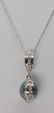 Mobe Pearl 14 K White Gold Diamond Accent Necklace