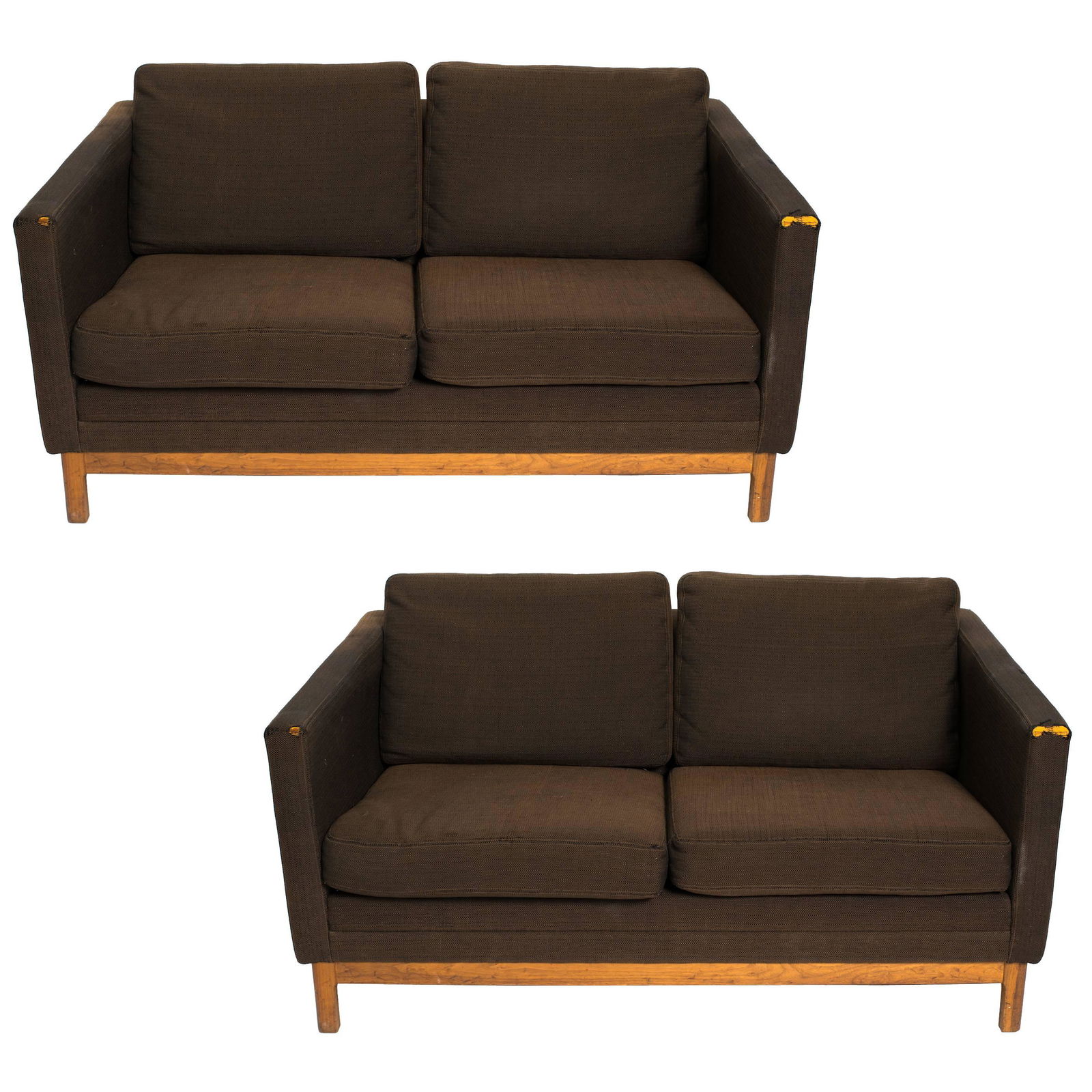 Pair 1960’s FOLKE OHLSSON For Dux Teak Sofas: Mid century modern designer sofas, loveseats, settees, pair of couches , Swedish designer signed FOLKE OHLSSON Sofas, DUX luxury MCM sofas, both signed, mid century modern seating, circa 1960’s sofa