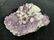 Collectible Purple White Rock Crystal Geode