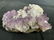Collectible Purple White Rock Crystal Geode - 2