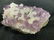 Collectible Purple White Rock Crystal Geode - 4
