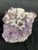 Collectible Purple White Rock Crystal Geode - 7