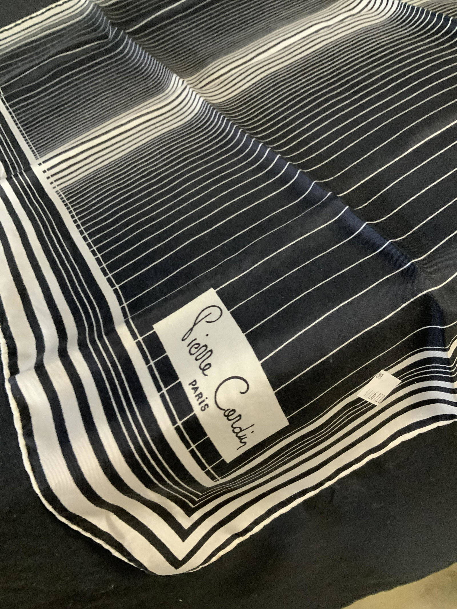 Vintage PIERRE CARDIN luxury Silk Scarf: Luxury vintage fashion accessory, Pierre Cardin Paris signed on scarf, luxury French fashion scarf, French designer scarf, ladies fashion wearable, measures app 25 inches square