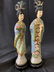 Pair Vintage Cloisonne and Painted Asian Figurals - 4
