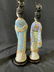 Pair Vintage Cloisonne and Painted Asian Figurals - 9