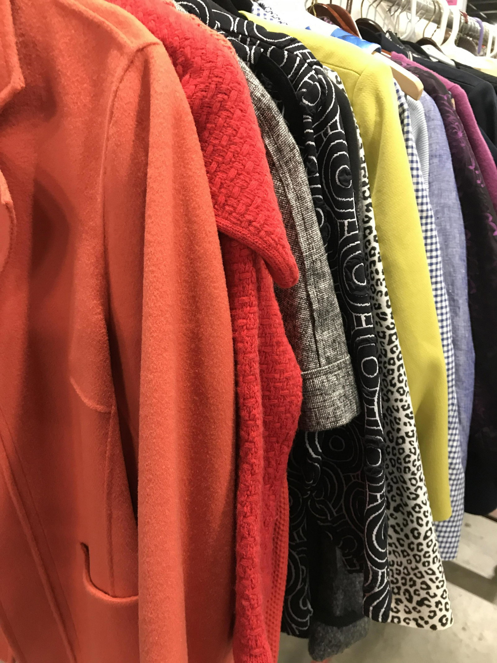 Group 65 pieces Ladies vintage to new Clothing: Property of Larchmont New York Estate, ladies jackets, sweaters, tops, knits, cottons, wool, button ups and more, brands include Talbots, Ralph Lauren, TAHARI, Michael Koran, Anne Taylor, lord and Tay