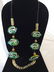 Artisanal Vintage Fish/ Button Necklace - 2