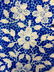 Cobalt Blue Floral LEE ART GLASS Plate