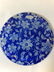 Cobalt Blue Floral LEE ART GLASS Plate - 3