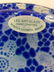 Cobalt Blue Floral LEE ART GLASS Plate - 4