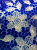 Cobalt Blue Floral LEE ART GLASS Plate - 7