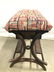 THE FAVORITE Antique Hand hooked yarn Sewing Bench - 4