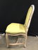 4 Carved Wooden Dining Chairs, Leather Style - 6