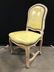 4 Carved Wooden Dining Chairs, Leather Style - 7