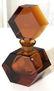 Amber Toned Glass Perfume Bottle