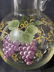 Hand Painted Grape vine, Glass Pitcher - 4