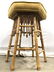 Vintage Bamboo Style Cushioned Stool - 4