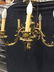 Vintage 5 Arm Victorian Bronze Ceiling Chandelier - 10
