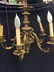 Vintage 5 Arm Victorian Bronze Ceiling Chandelier - 9