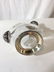 Glass Duck Shape Beverage Pitcher W Metal Accents - 6