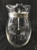 Vintage Glass Pitcher W Pewter Handle - 4