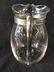 Vintage Glass Pitcher W Pewter Handle - 6