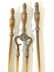 Vintage Brass tnd Fireplace Tools Kit, 5 pcs