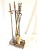 Vintage Brass tnd Fireplace Tools Kit, 5 pcs - 2