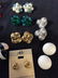 Large Lot Vintage Designer, Earrings Pins Watches - 10