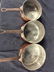 Collectibles Set 3 Villedieu Copper Iron Pots - 3