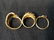 Lot 3 Gold Toned Fashion Rings - 5