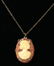 Vntg. Victorian Cameo Pendant Necklace, Sterling