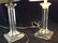 Pair Modern Style Lucite Pillar Table Lamps