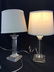 Pair Modern Style Lucite Pillar Table Lamps - 2