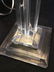 Pair Modern Style Lucite Pillar Table Lamps - 3