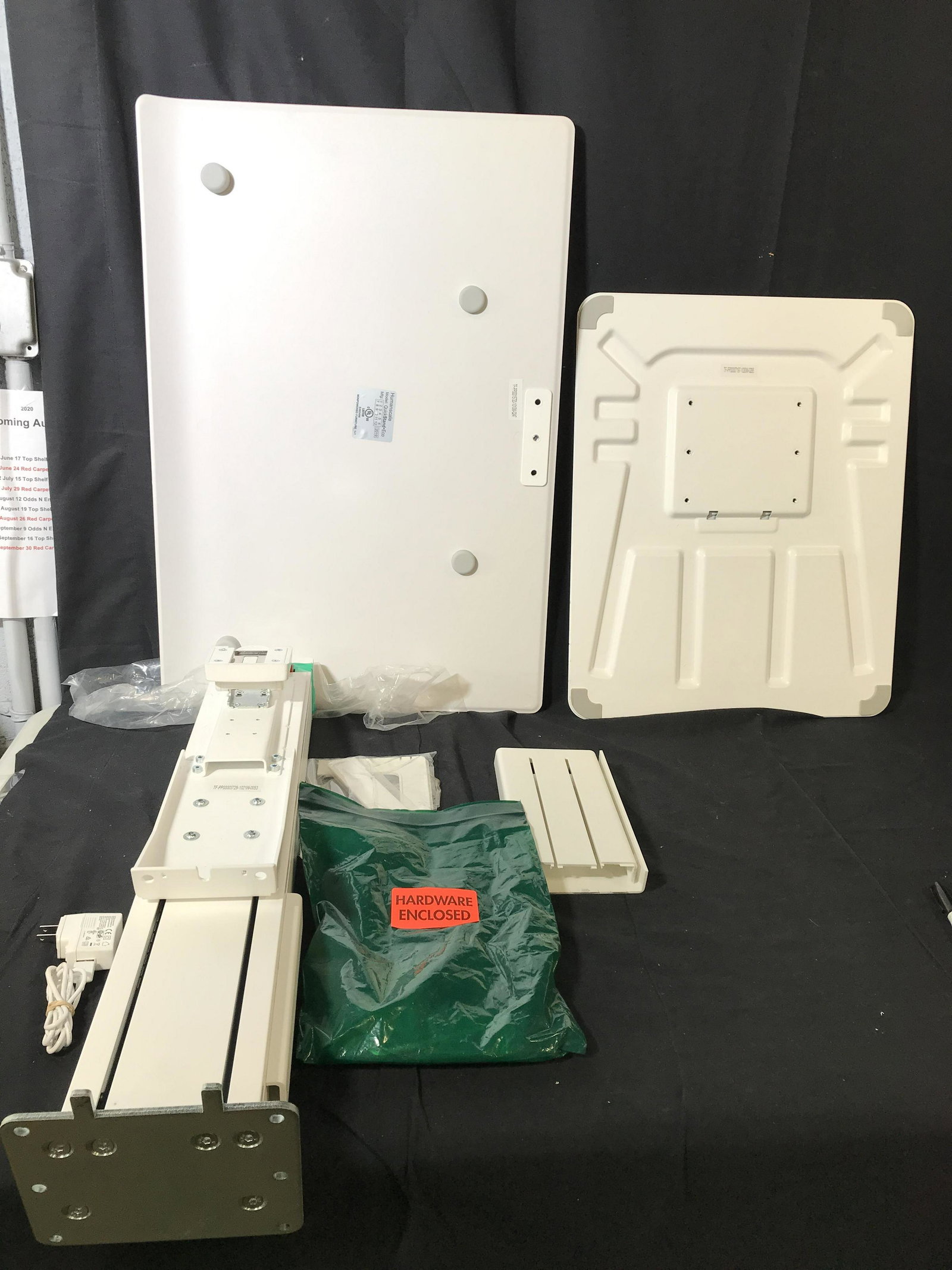 Human Scale QuickStand Eco Portable Sit Stand: Scale is white toned. Piece includes instruction manual. Appears to include all pieces largest piece measures approximately 28 inches long 19 inches wide. Piece sold as is. HumanScale, quickstand, por