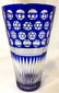 Bohemian Cobalt Blue Crystal Vase