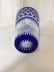 Bohemian Cobalt Blue Crystal Vase - 6
