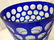 Bohemian Cobalt Blue Crystal Vase - 8