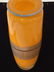 SIGNED Modernist Orange Art Glass Vase - 7