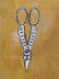 Lithograph of Scissors in the Style of Watercolor