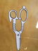 Lithograph of Scissors in the Style of Watercolor - 7