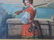 Antique Hand Painted Oil Portrait - 6