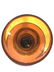 Pair Amber Toned Art Glass Candlesticks - 9