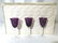 Set 21 Amethyst Toned Frosted Bohemian Glasses - 11