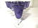 Set 21 Amethyst Toned Frosted Bohemian Glasses - 2