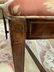 Antique English Silk Upholstered Bench - 2